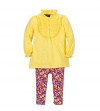 Ralph Lauren Polo Baby Girls Ruffle Tunic & Floral Pants Set (12 Months)
