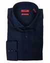 Hugo Boss C-Gordon Regular Fit Navy Herringbone Dress Shirt