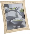 Nambe Gold-Plated Metal 8 x 10 Beaded Picture Frame, MT0749