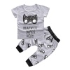 1Set Newborn Baby Boys Girls Outfit Printed T-shirt Tops+Pants Clothes (3-6 Months)