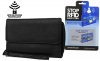 Mundi Womens Big Fat RFID Blocking Wallet Clutch With Bonus 2 RFID Blocking Card Sleeves (Black Wristlet)