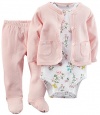 Carter's Baby Girls' 3 Piece Footed Set (Baby)