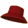 Sewn Braid Winter Fashion Hat - Red