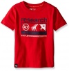 LRG Big Boys Branded Tee, Chinese Red, Small