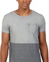 Scotch & Soda Men's Oil-Washed Crew Neck Tee in Jersey Quality with Chest Pocket