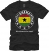New FIFA Official Brazil World Cup Sphere Mens T-shirt Team Ghana, Black, Small