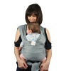 Premium Baby Wrap Carrier Original Natural Cotton Baby Slings | Multiple Positions Soft and Lightweight Sling for Newborn Infants from Birth | Grey
