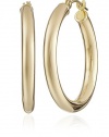 14k Yellow Gold Hoop Earrings (1 Diameter)