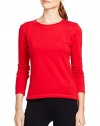 Lauren Ralph Lauren Shrach Pique Knit Top Red XL Extra Large