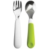 OXO Tot Training Fork & Spoon Set- Green