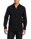 Calvin Klein Men's Non-Iron Striped Button-Front Shirt