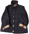 Burberry Toddler Girls Quilted Jacket Coat Navy 4Y