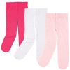 Luvable Friends Baby Girls' 3 Pack Tights For Baby