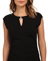 Vince Camuto Women's Cap Sleeve Keyhole Top w/ Hardware