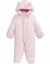 First Impressions Infant Girls Plush Pink Snowsuit Footed Pram Snow Suit 12m