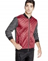 G by GUESS Men's Mendren Quilted Bomber Jacket