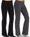 Lataly Women's Boot-Leg Yoga Pants Pack of 2 Size XL