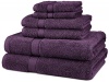 Pinzon Egyptian Cotton 6-Piece Towel Set, Plum