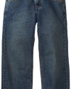 Levi's Big Boys' 550 Relaxed Fit Jeans, Clean Crosshatch, 8