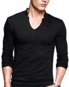 iLoveSIA Mens T-Shirts Casual Long Sleeves Base Shirt Slim V-Neck Undershirt