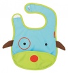 Skip Hop Zoo Little Kid and Toddler Tuck-Away Water Resistant Baby Bib, Multi Darby Dog