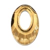1 pc Swarovski Crystal 6040 Helios Golden Shadow Charm Pendant 20mm / Findings / Crystallized Element