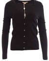 Michael Kors Women's 100% Cashmere Button Down Sweater