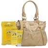 Bundle -3 Items:Storksak Olivia Diaper Bag Nylon - Champagne & Bella B Honey Bum 2 oz & Bella B Babywipes 50 count
