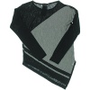 360 Sweater Womens Asymmetric Long Sleeve Pullover Sweater