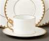 L'Objet Aegean Filet Gold Tea Cup and Saucer Gift Box Set of 4