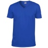 Gildan Mens Soft Style V-Neck Short Sleeve T-Shirt (XL) (Royal)