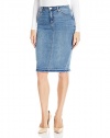 Calvin Klein Jeans Women's Essential Denim Pencil Skirt Used Let Down Wash