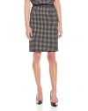 Calvin Klein Women's Perforated Pencil Skirt with Mesh