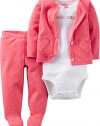 Carter's Baby Girls 3 Pc Sets 126g317, Pink, 3 Months