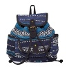 Carolina Sweethearts Aztec Woven Backpack Daypack Travel Pack Small Magnetic Closure