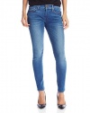True Religion Women's Halle Mid Rise Skinny In Crystal Spring Drive