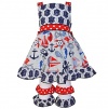 AnnLoren Girls Boutique Nautical Rope Dress and Capri Outfit