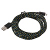 Muxika 3M/10FT Hemp Rope Micro USB Charger Sync Data Cable Cord for Cell Phone