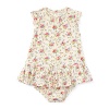 Ralph Lauren Baby Girls Floral Cotton Dress & Bloomer Cream Multi (12 Months)