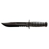 KA-BAR  Fighting/Utility Serrated Edge Knife with Hard Sheath, Black