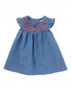 Tartine Et Chocolat Blue Baby Girls Embroidered Dress (1A)