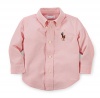Ralph Lauren Baby Boys' Big Pony Cotton Oxford Long Sleeved Shirt Pink 6M