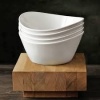 Over & Back 4-Piece 'What a Dish' Porcelain Bowl Set, White