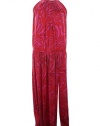 Michael Kors Radiant Pink Plus Size Halter Printed Maxi Dress X