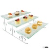 3 Tier Server - Tiered Serving Platter Stand & Trays - Perfect for Cake, Dessert, Shrimp, Appetizers & More