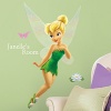 Roommates Rmk1772Gm Disney Tinkerbell Peel And Stick Giant Wall Decal With Personalization