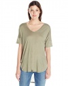 Two by Vince Camuto Women's Elbow-Sleeve V-Neck Tunic Top