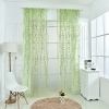 Norbi Willow Voile Tulle Room Window Curtain Sheer Voile Panel Drapes Curtain 39.4'' x 78.8 L (Green B)