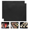 2 Piece of (15.75x 13) BBQ Grill Mat-Nonstick, Reusable and Dishwasher Safe
