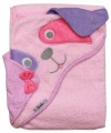 Extra Large 40x30 Absorbent Hooded Towel, Pink Dog, Frenchie Mini Couture (pink)